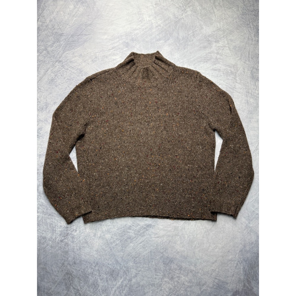 Avant Toi Brown Cashmere Sweater womens sz M fisherman old money Italy preppy